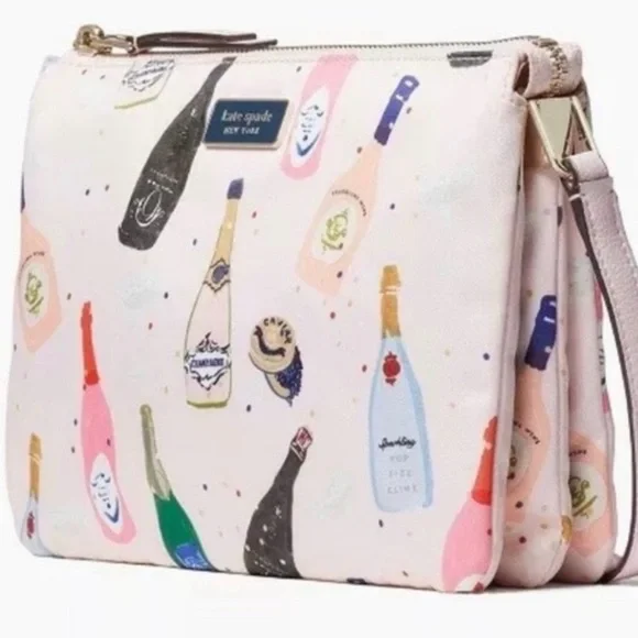 New kate spade New York Dawn Champagne Pink Crossbody Bag Purse - Picture 12 of 13